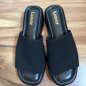Women's Black Slide Sandals